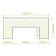 Invernadero de jardín Orangerie 70m² en aluminio y paneles de vidrio templado - BloomCabin