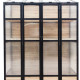 Invernadero de balcón de madera y policarbonato de 3 mm con estantes y techo abatible - Arbour