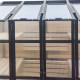 Invernadero de balcón de madera y policarbonato de 3 mm con estantes y techo abatible - Arbour