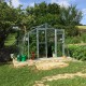 Invernadero de jardín de vidrio difusor 4mm Variant L3 - 303x303 cm - Limes