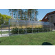 Invernadero de jardín Bernard de 235x800cm de acero galvanizado y paneles de policarbonato de 6mm - Klasika