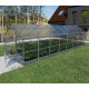 Invernadero de jardín Bernard de 235x800cm de acero galvanizado y paneles de policarbonato de 6mm - Klasika