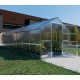 Invernadero de jardín Bernard de 235x800cm de acero galvanizado y paneles de policarbonato de 6mm - Klasika