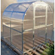 Invernadero de jardín Slim de 200x200cm de acero galvanizado y paneles de policarbonato de 4mm - Klasika
