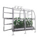 Invernadero de jardín Slim de 200x200cm de acero galvanizado y paneles de policarbonato de 4mm - Klasika
