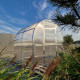 Invernadero de jardín Slim de 200 x 200cm de acero galvanizado y paneles de policarbonato de 6mm - Klasika