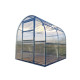 Invernadero de jardín Slim de 200 x 200cm de acero galvanizado y paneles de policarbonato de 6mm - Klasika