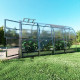 Invernadero de jardín Slim de 200 x 400cm de acero galvanizado y paneles de policarbonato de 4 mm - Klasika