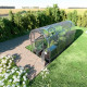 Invernadero de jardín Slim de 200 x 400cm de acero galvanizado y paneles de policarbonato de 4 mm - Klasika