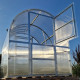 Invernadero de jardín Slim de 200 x 400cm de acero galvanizado y paneles de policarbonato de 6mm - Klasika