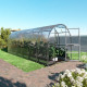 Invernadero de jardín Slim de 200 x 600cm de acero galvanizado y paneles de policarbonato de 4mm - Klasika