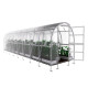 Invernadero de jardín Slim de 200 x 800cm de acero galvanizado y paneles de policarbonato de 4mm - Klasika