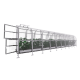 Invernadero de jardín Slim de 200 x 1000cm de acero galvanizado y paneles de policarbonato de 6mm - Klasika