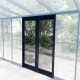 Kit de puerta lateral adicional con umbral bajo para invernaderos ROYALE de aluminio y cristal Green Protect