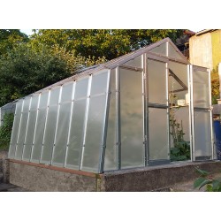 Invernadero de jardín de policarbonato de 8 mm Variant K4 - 276x406 cm - Limes