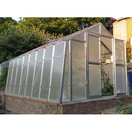 Invernadero de jardín de policarbonato de 8 mm Variant K4 - 276x406 cm - Limes