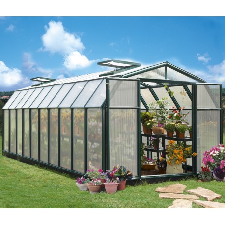 Invernadero de jardín de PVC y policarbonato 17,05m² Hobby Gardener – RION