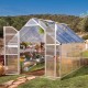 Toldo de jardín en aluminio y policarbonato 8,9m² Essence™ Silver – Palram
