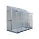 Invernadero adosado de aluminio y policarbonato 3.05m² Silver Hybrid - Palram